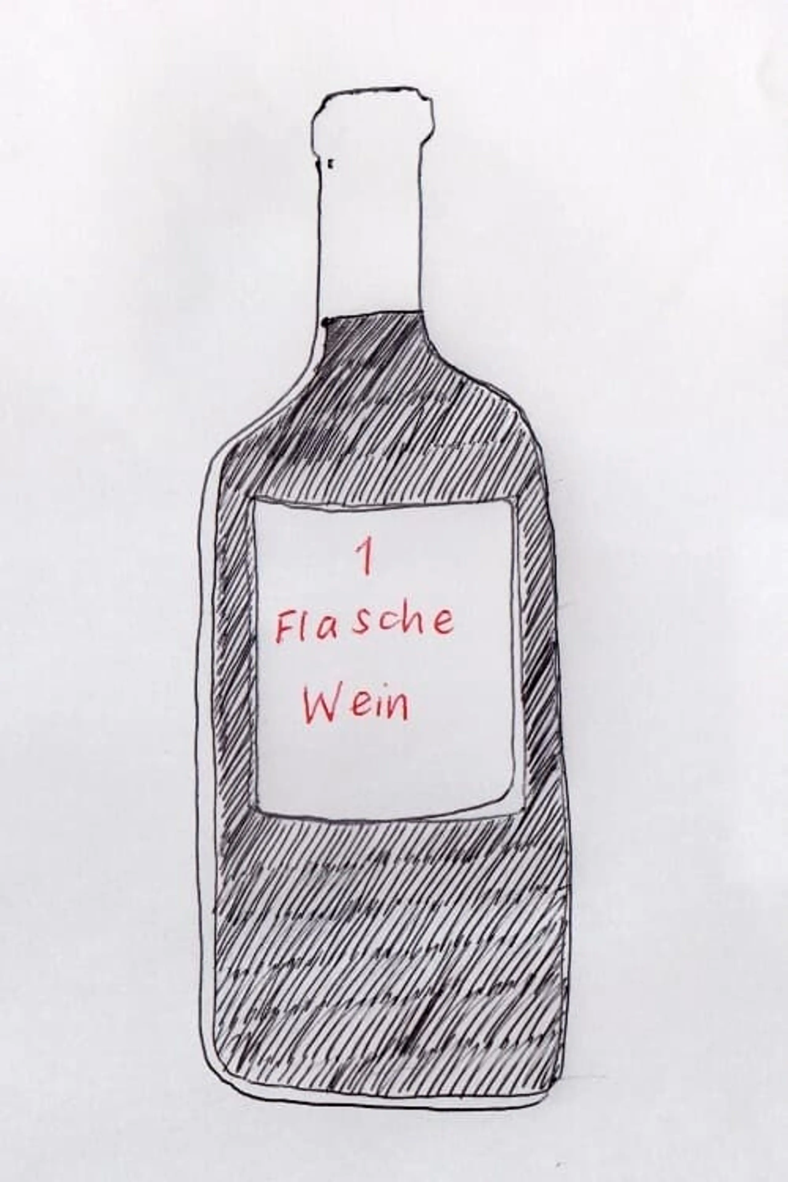 1 Flasche Wein