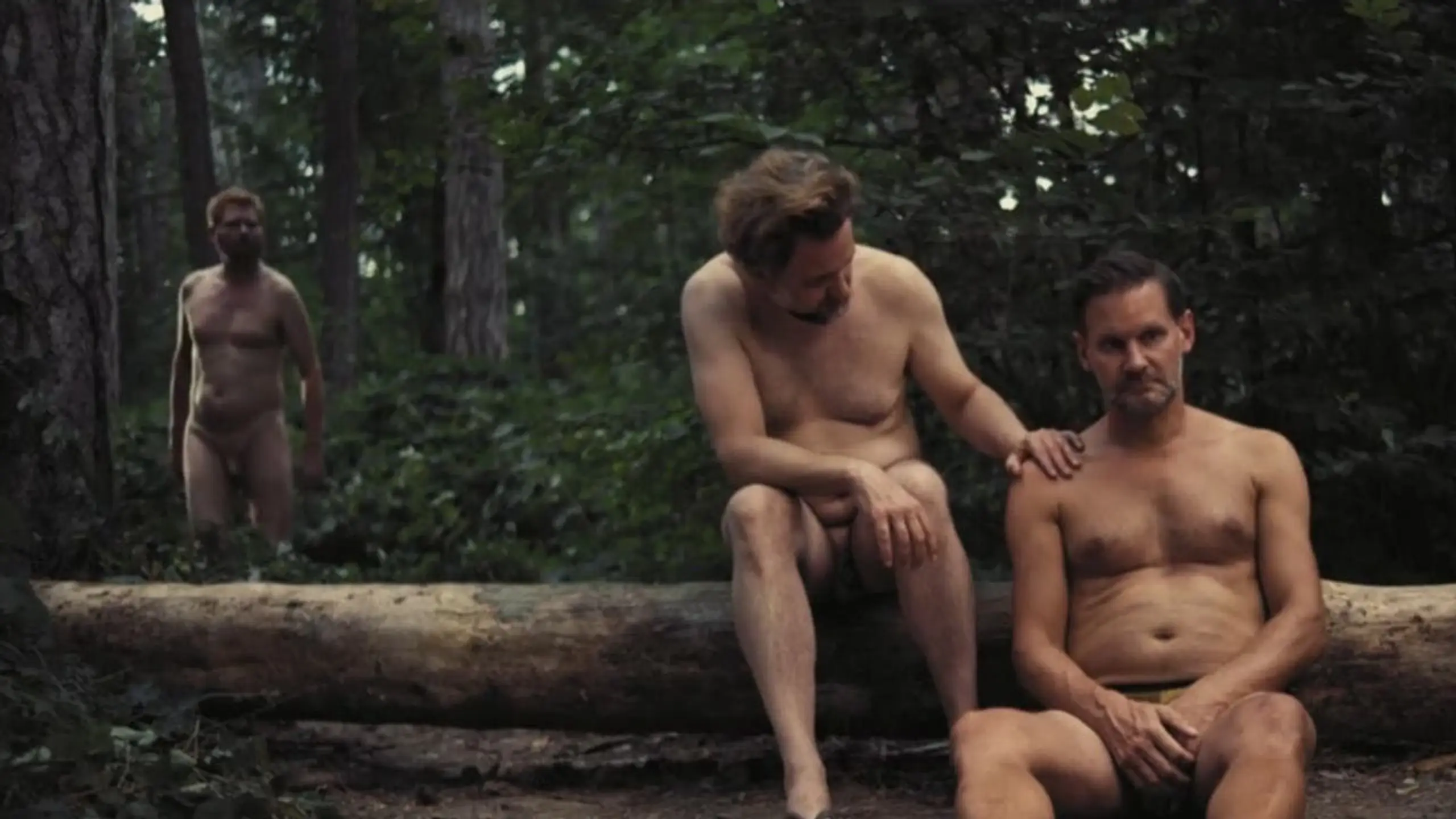 Nackte Männer im Wald