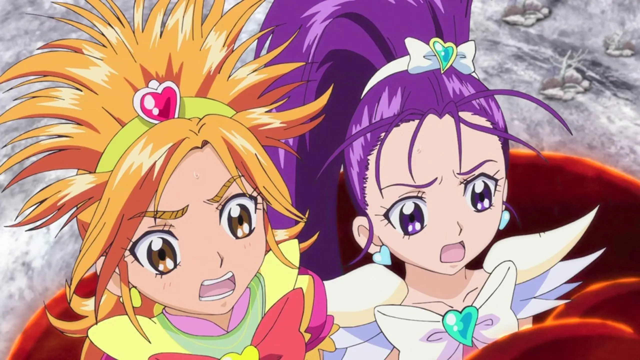 Pretty Cure Movie 3 Splash Star Tic-Tac Crisis Hanging by a Thin Thread!