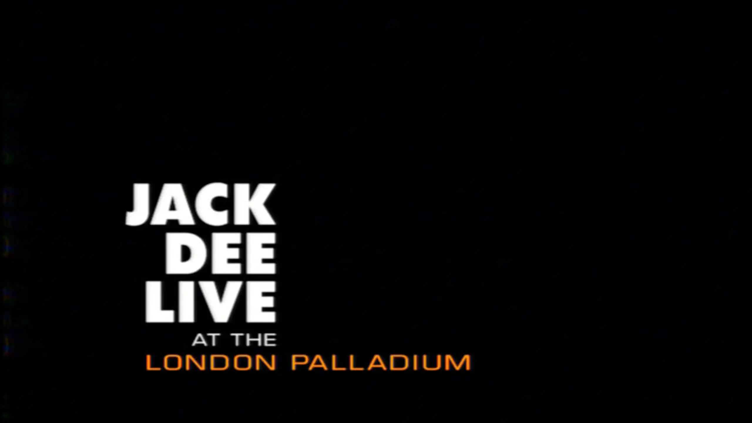Jack Dee Live At The London Palladium