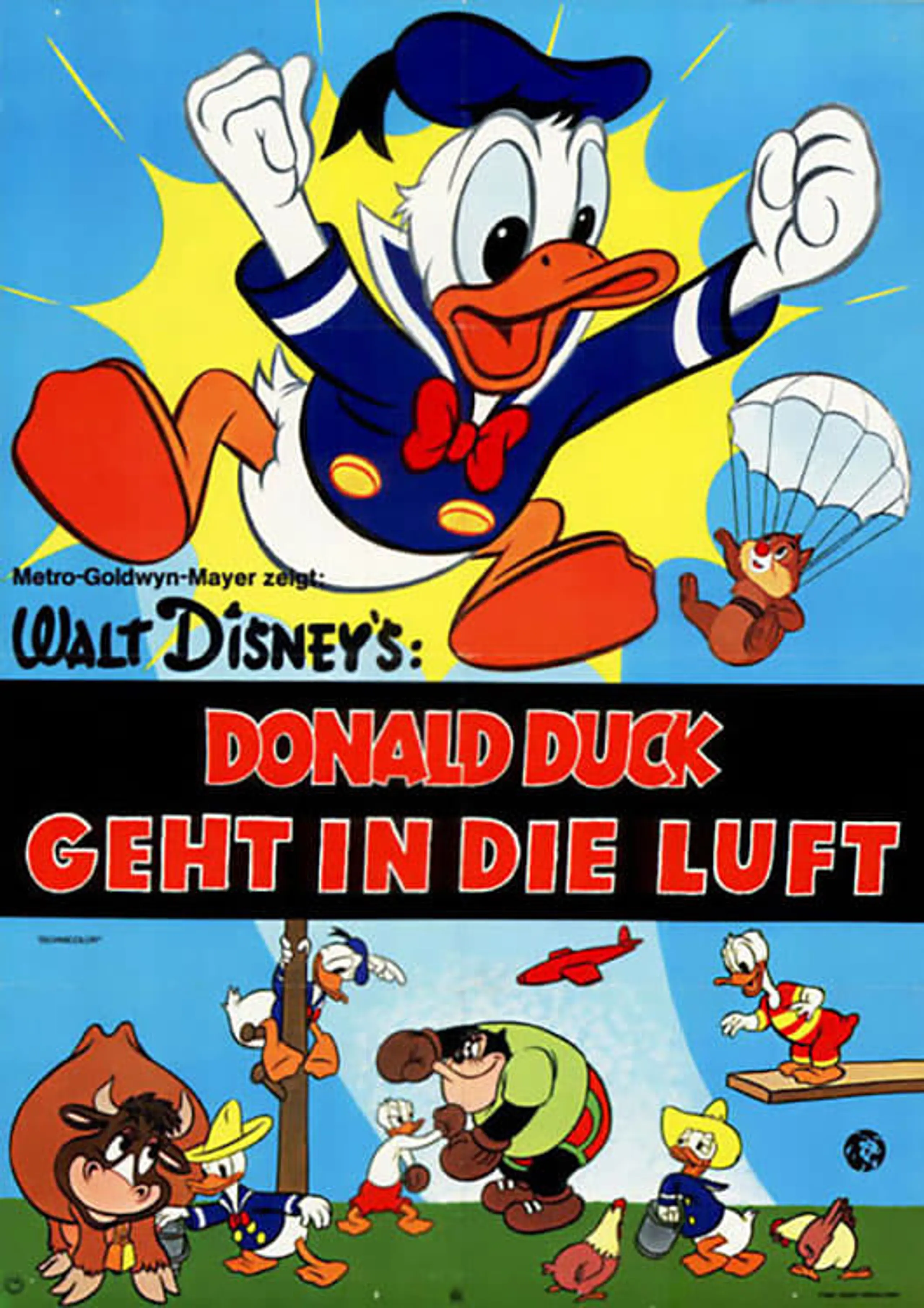 Donald Duck geht in die Luft