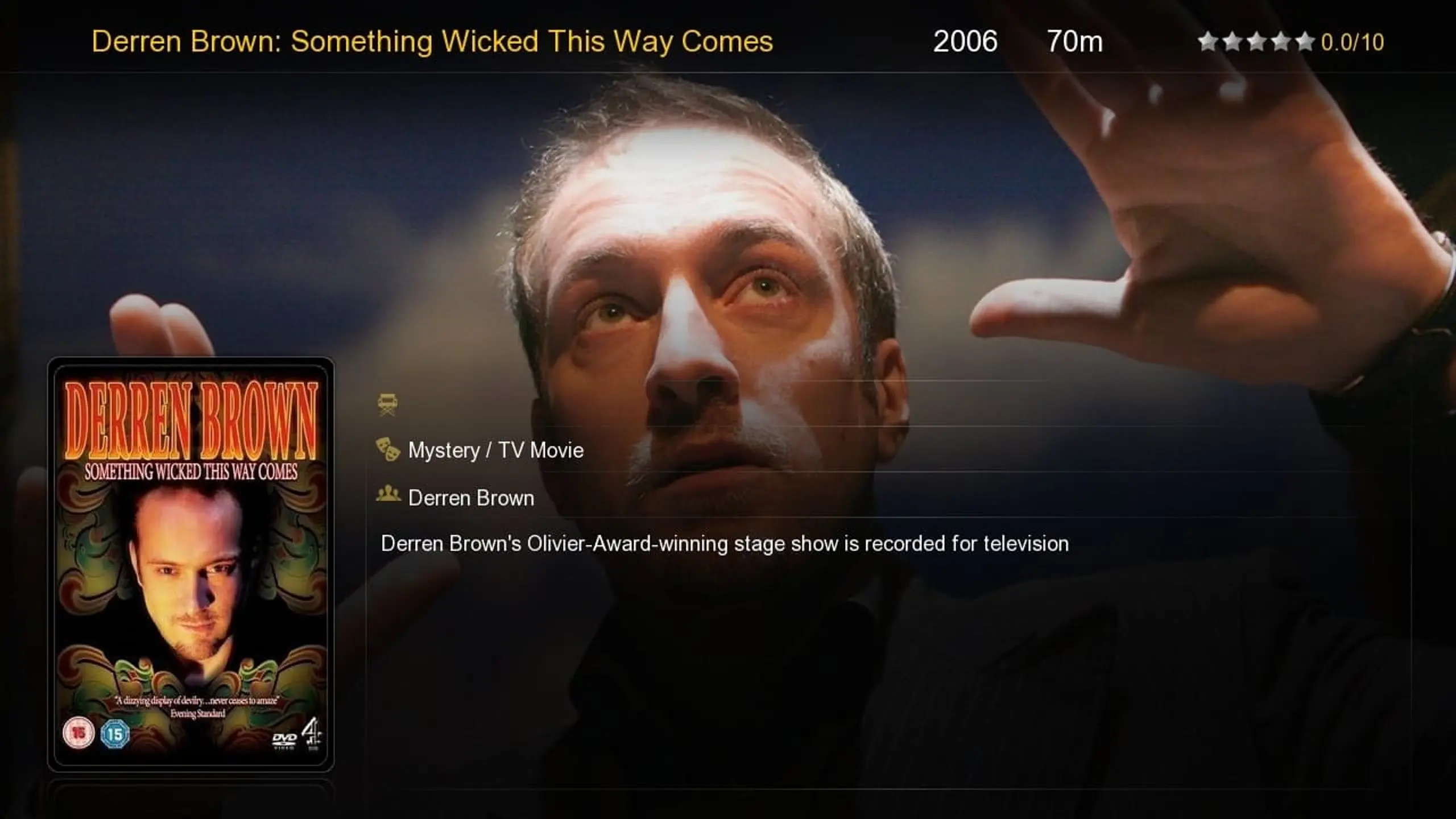 Derren Brown: Something Wicked This Way Comes