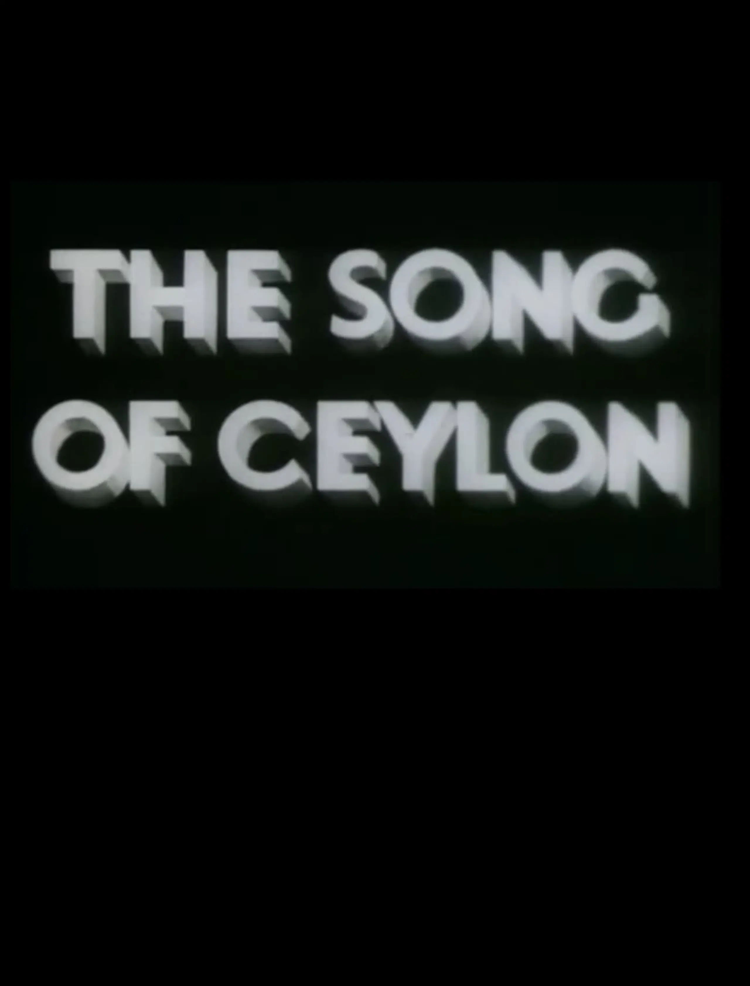 The Song of Ceylon