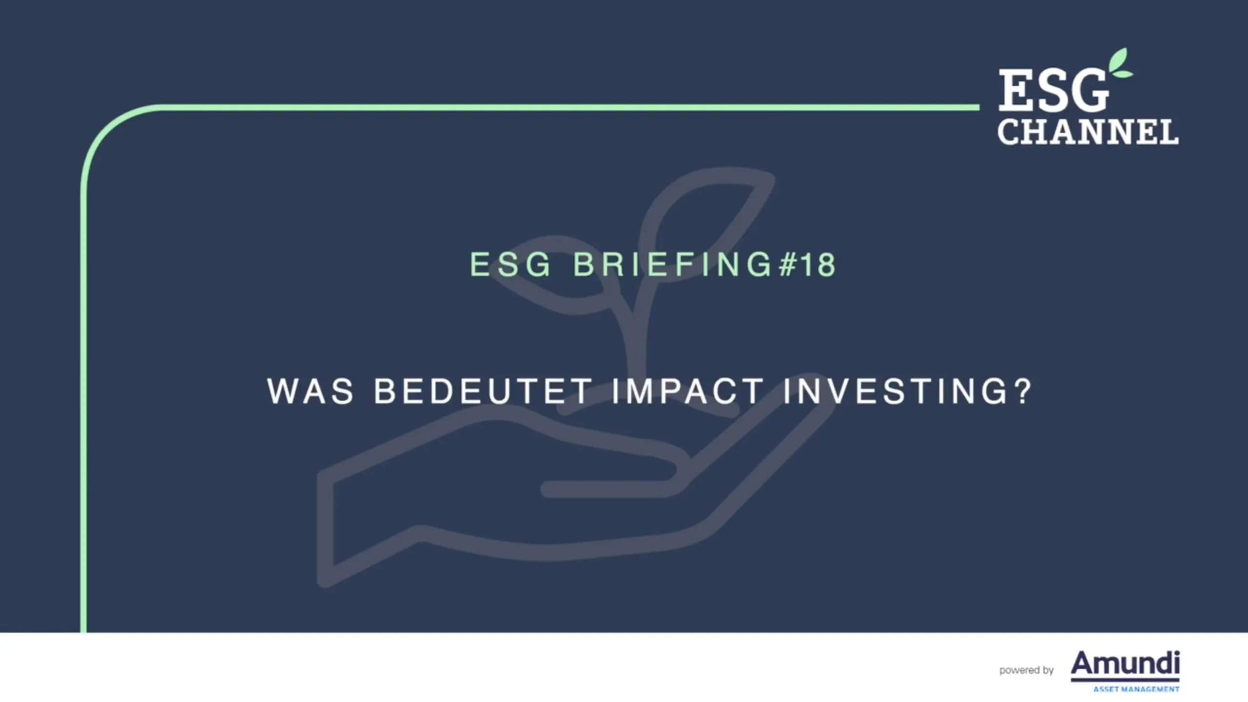 ESG-Briefing Nr. 18: Anlegen mit Effekt