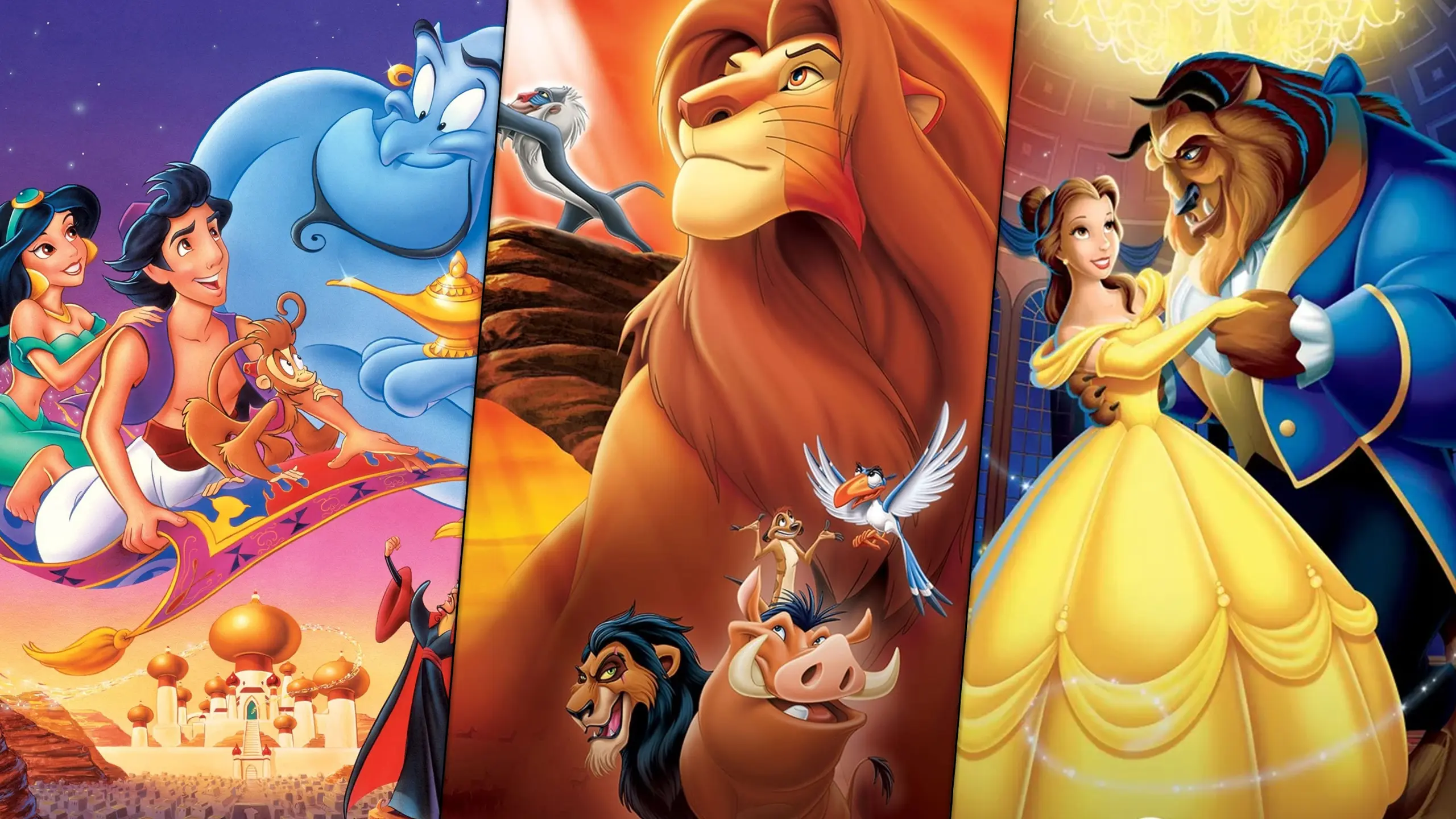 Die besten Disney-Filme aller Zeiten – darunter Zeichentrickklassiker wie „Aladdin“ (1992), „Der König der Löwen“ (1994) und „Die Schöne und das Biest“ (1991)