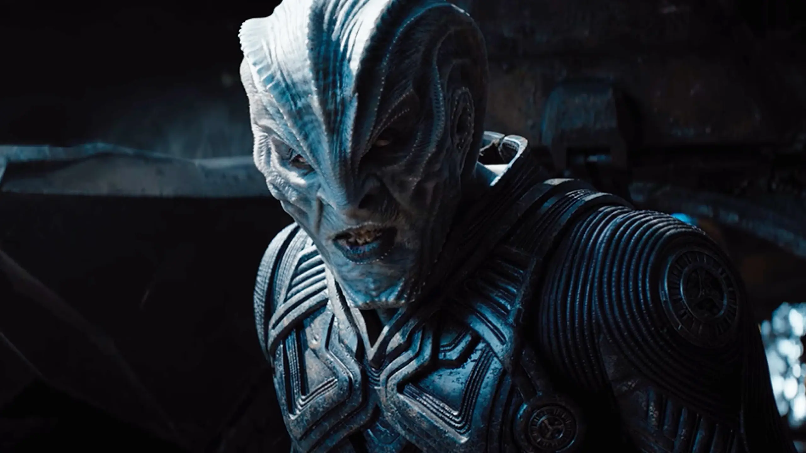 Idris Elba ließ sich für den Film „Star Trek Beyond“ 2016 zum schurkischen Alien Krall schminken. Hätten Sie ihn wiedererkannt?