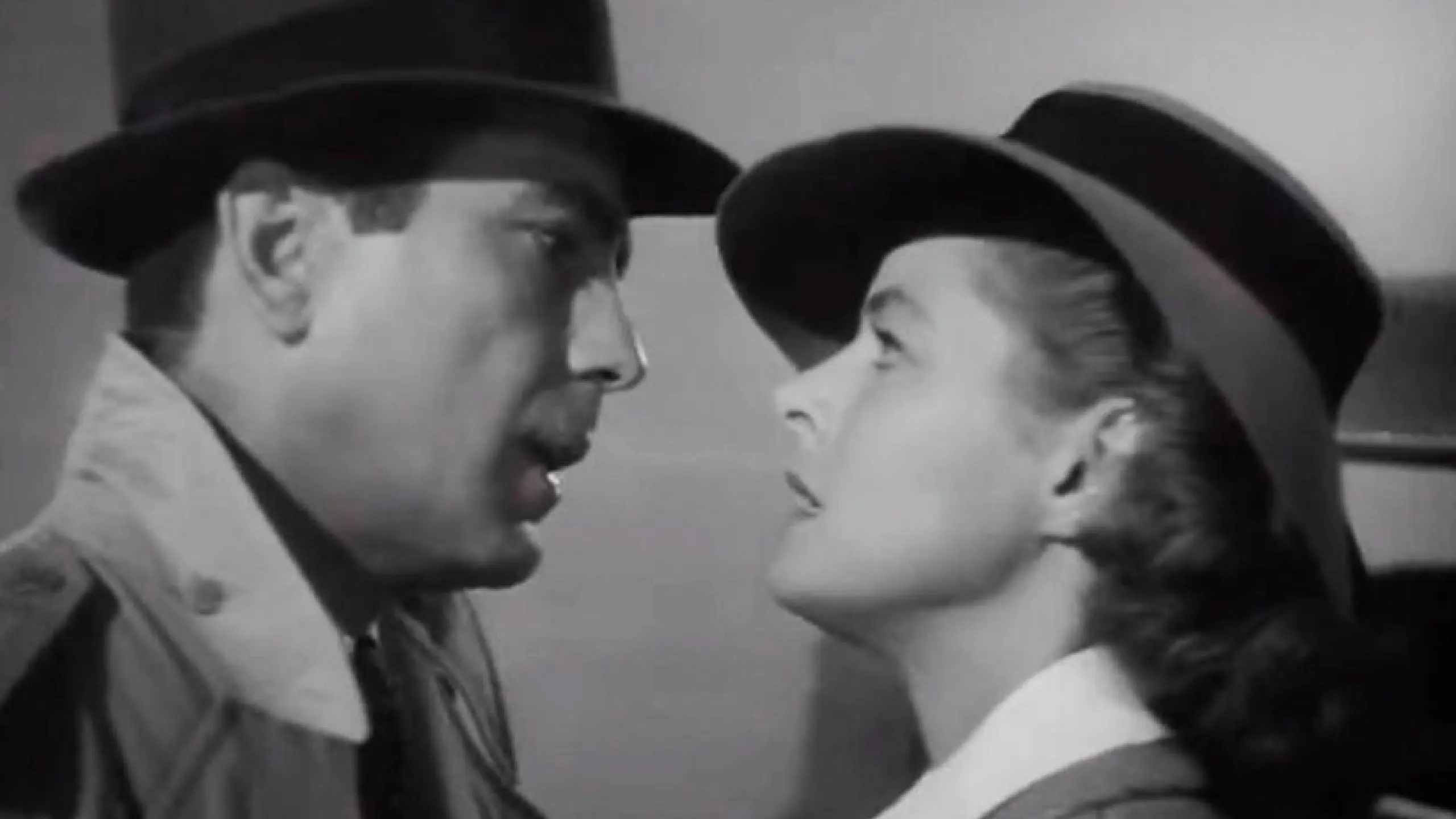 Humphrey Bogard "Schau mir in die Augen, Kleines!" in Casablanca