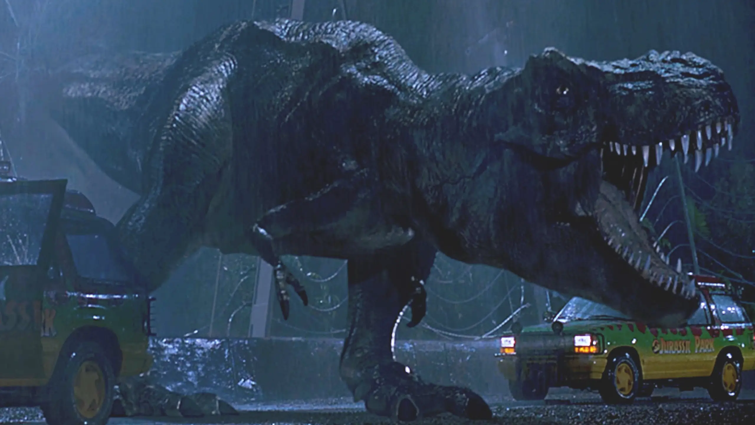 Szene aus dem Film „Jurassic Park“ (1993)