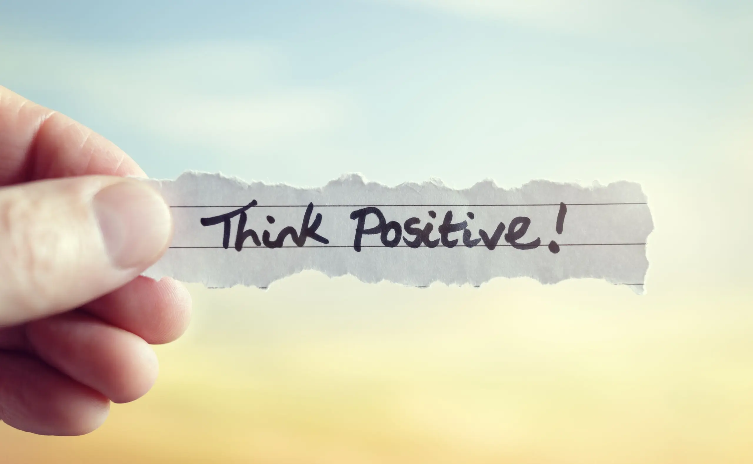 Positives Denken befreit und ermöglicht es, Chancen zu erkennen und zu ergreifen.
