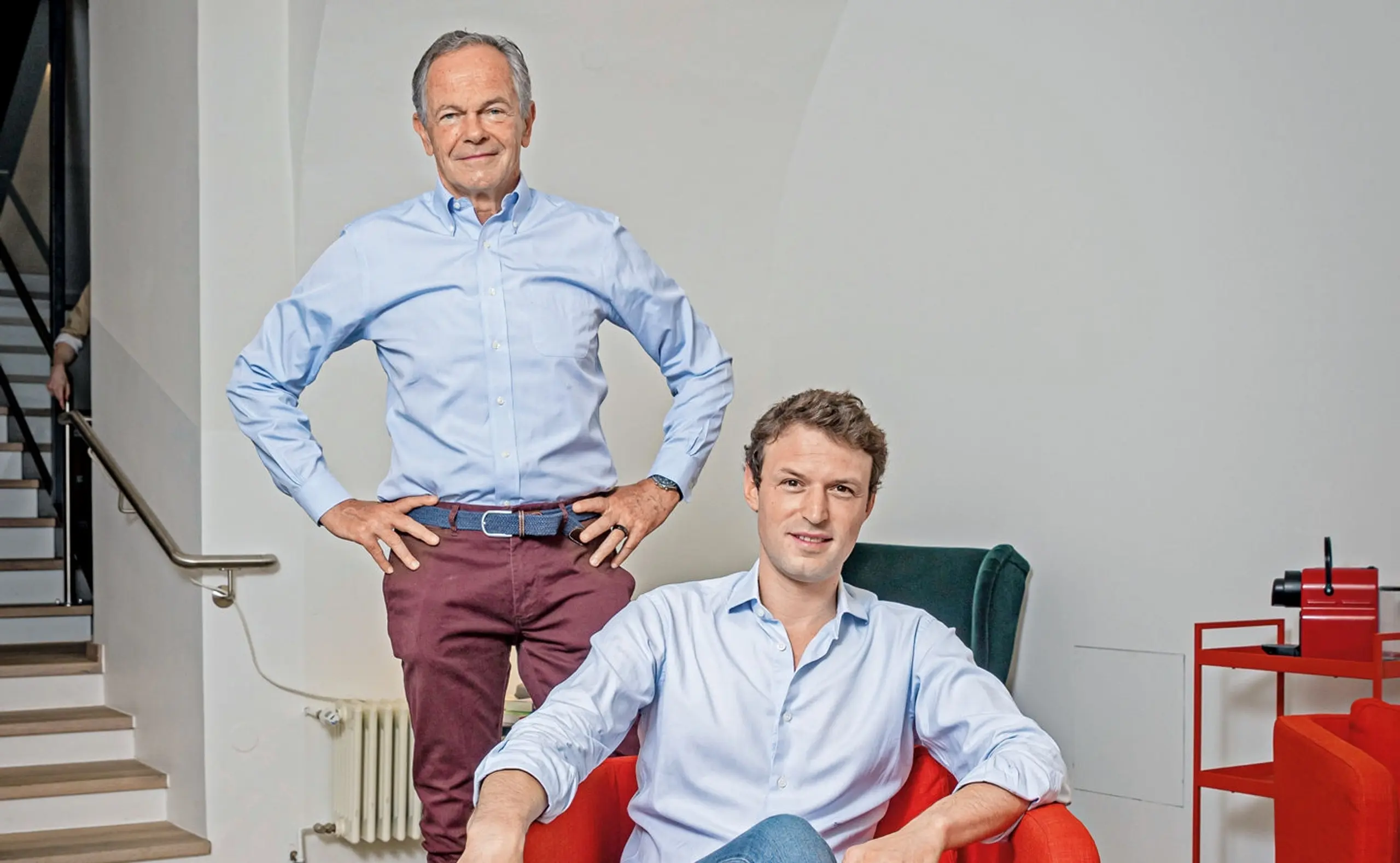 Froots-Gründer David Mayer-Heinisch mit Andreas Treichl, der mit zehn Prozent an dem Start-up beteiligt ist