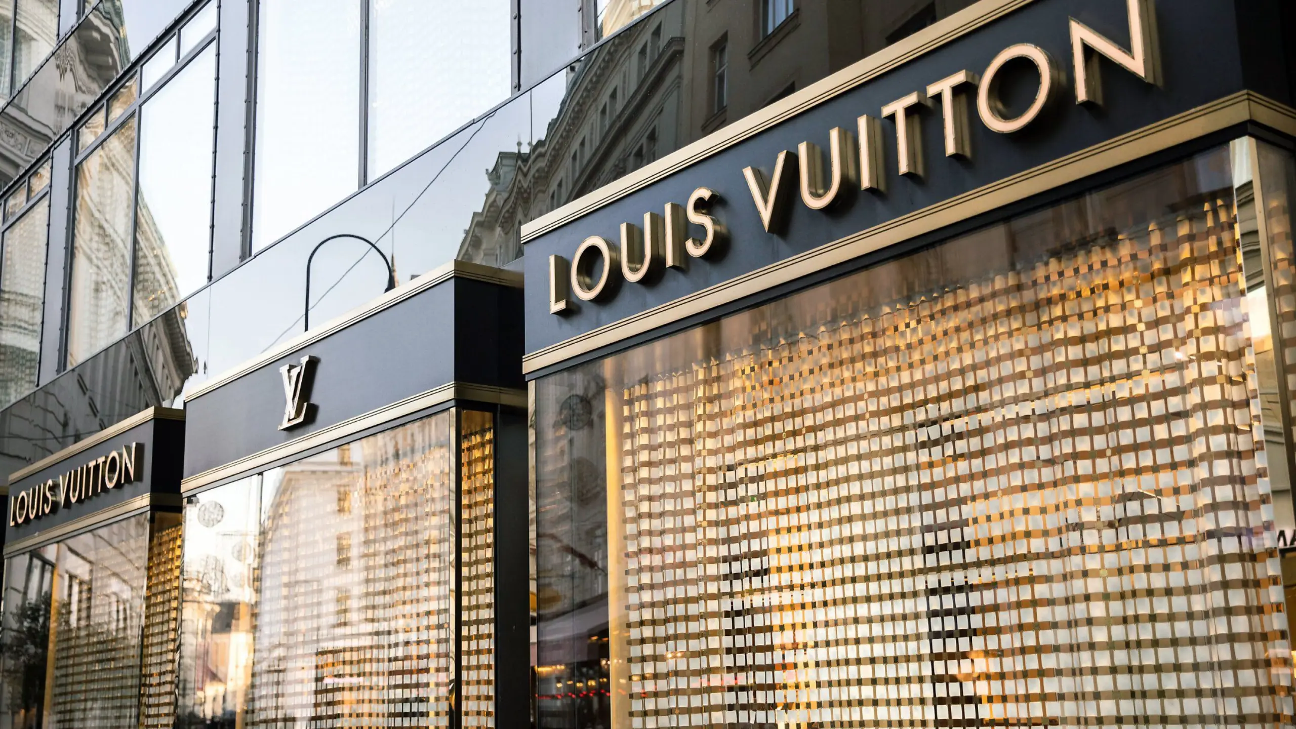 Louis-Vuitton Schaufenster in Wien