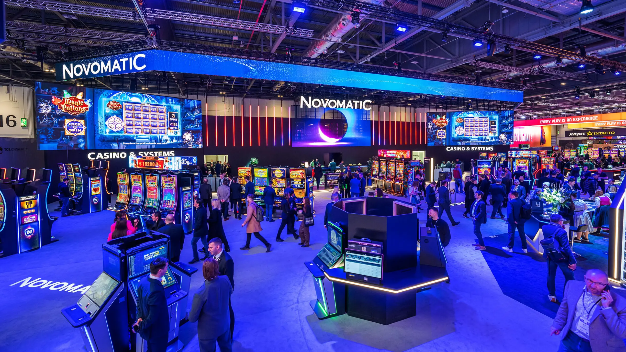 Novmatic-Präsentation im Rahmen der ICE Glücksspielmesse 2023 in London