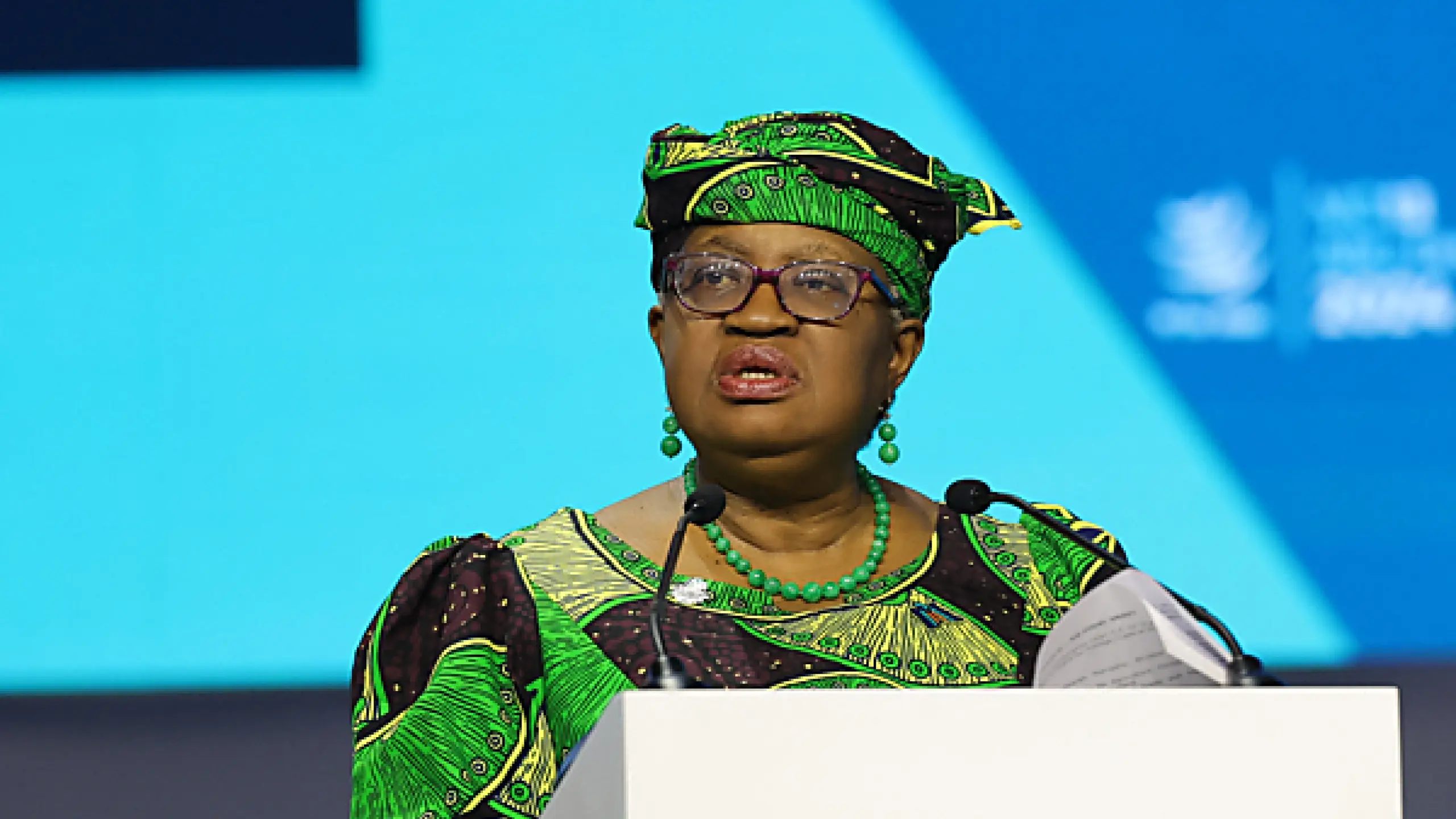 Okonjo-Iweala sprach bei der Eröffnung der Konferenz