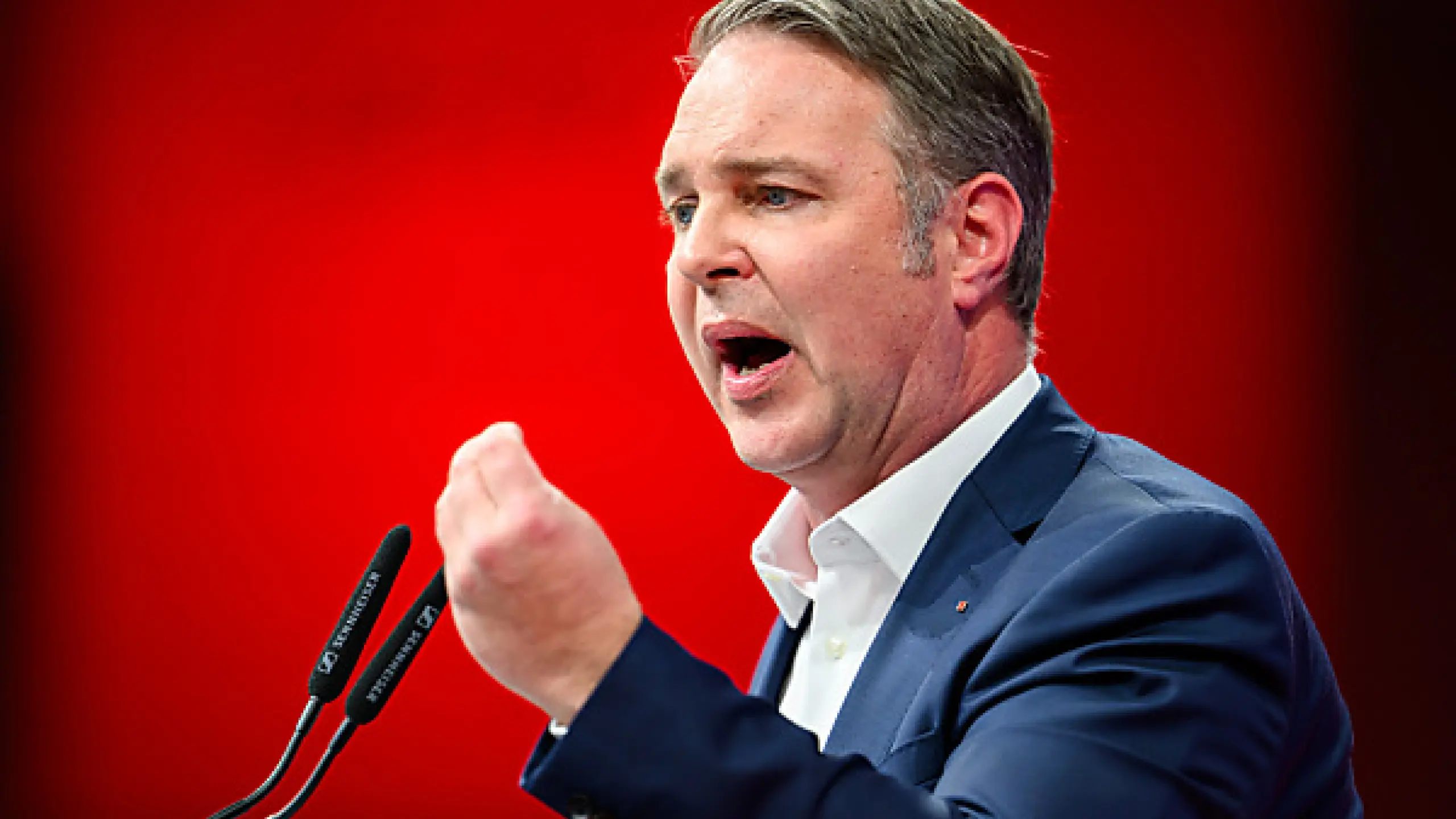 SPÖ-Parteichef Andreas Babler am Landesparteitag der Wiener SPÖ