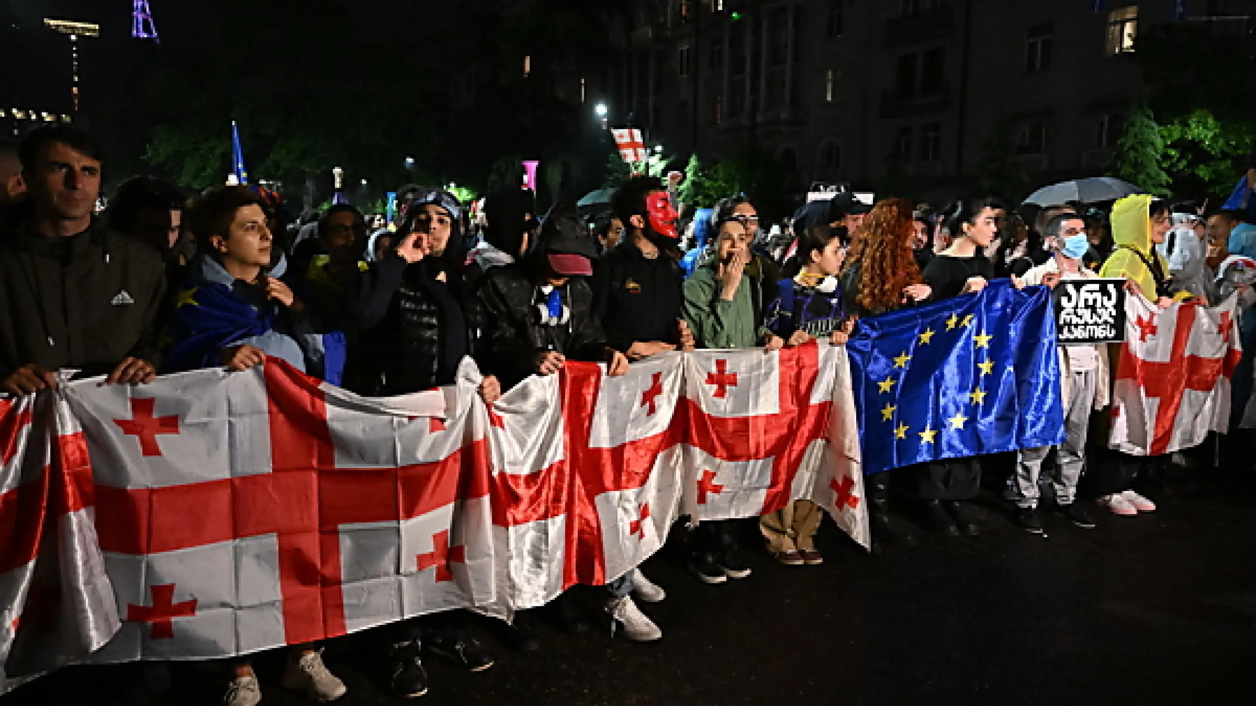 Demonstranten wollen nach Europa