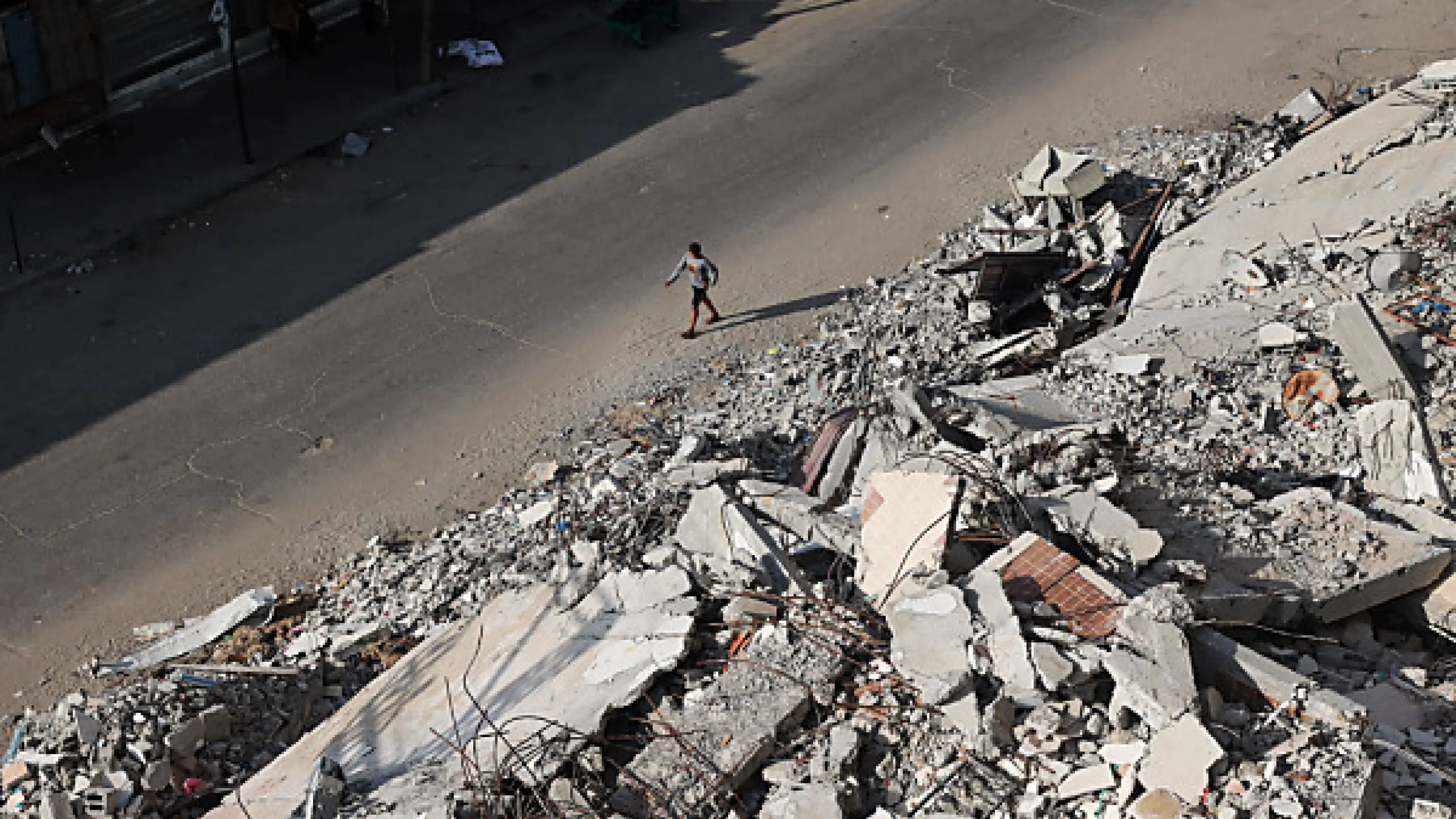 Schuttberge türmen sich in Rafah