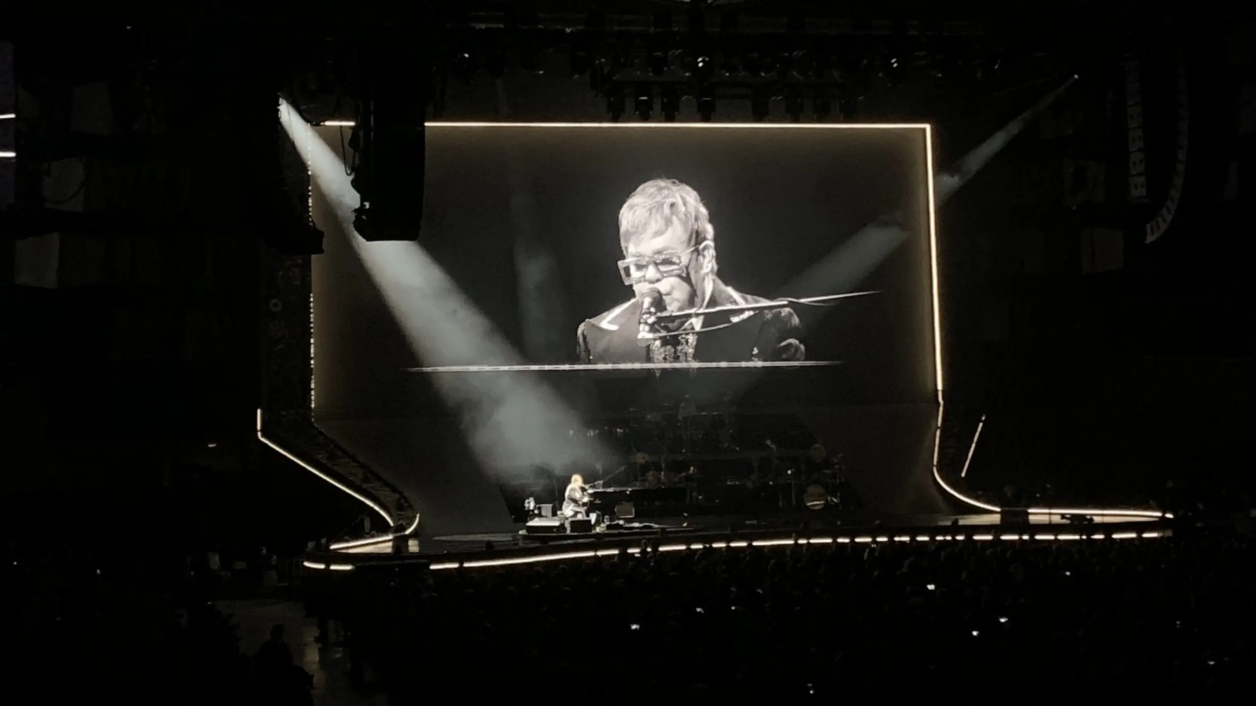 Elton John bei seinem vorletzten Wien-Konzert im Mai 2019.