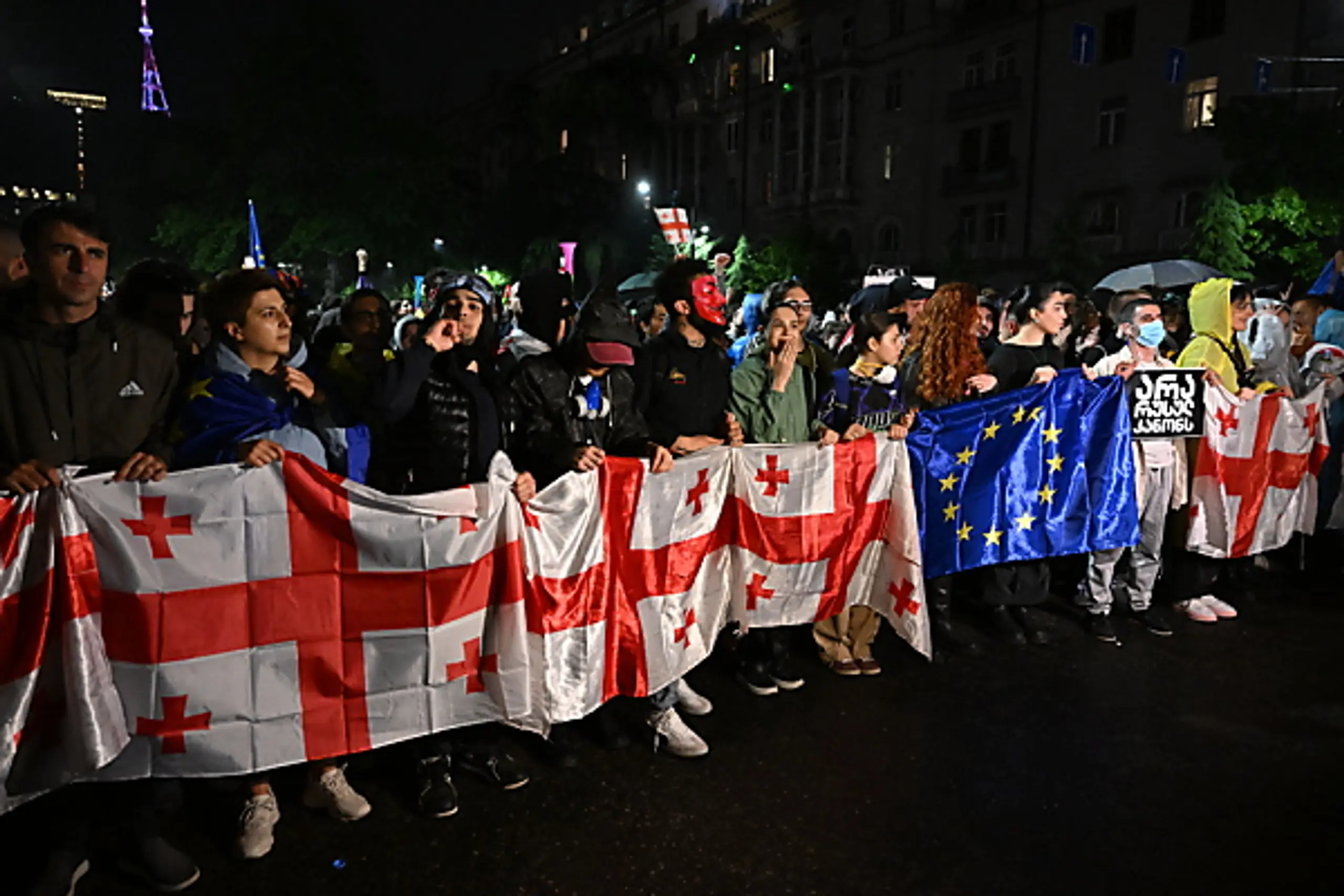 Demonstranten wollen nach Europa
